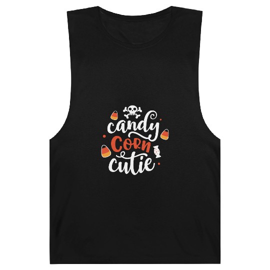 Candy Corn Cutie Halloween Holiday Scary Barnard Tanks