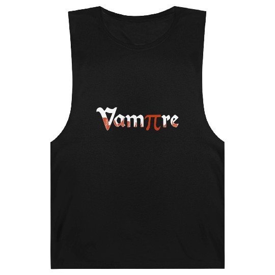 Vampire Funny Halloween PI Day Joke Costume Math Barnard Tanks