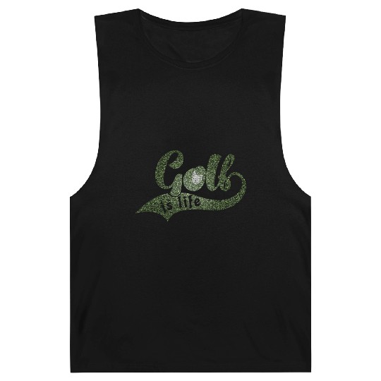 GOLF IS LIFE Distressed Look Barnard Tanks