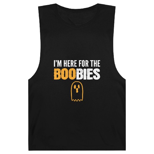 Here for BOObies Funny Person Gift Barnard Tanks