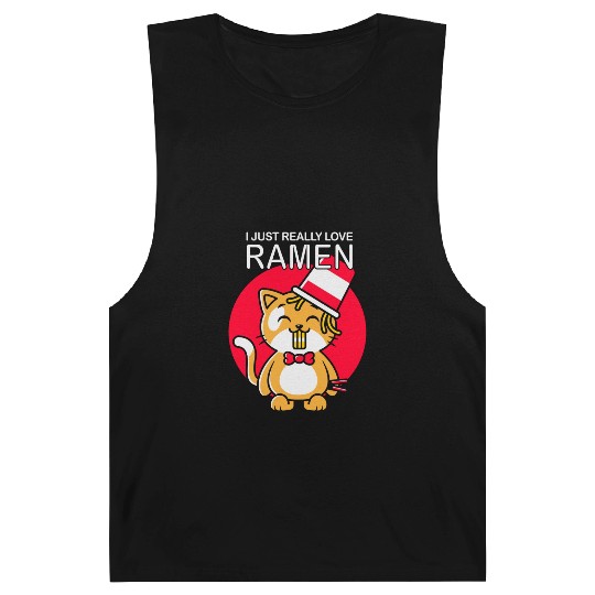 Cat Ramen Lover I Just really love Ramen Barnard Tanks