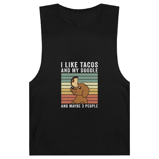 I Like Tacos And My Goldendoodle Barnard Tanks