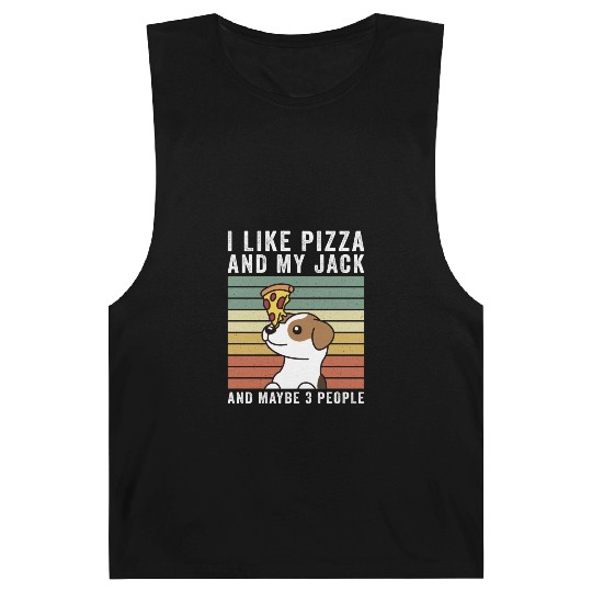 I Like Pizza And My Jack Russell Terrier Barnard Tanks