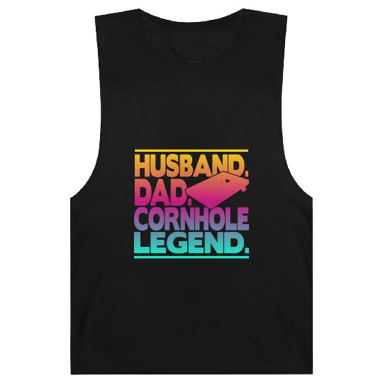 Husband Dad Cornhole Legend Classic Barnard Tanks
