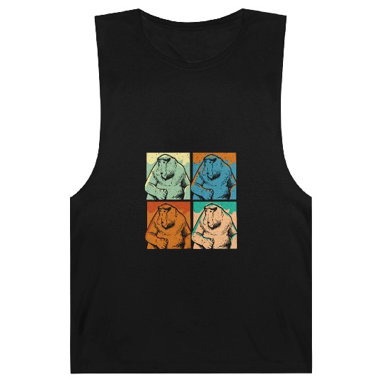Retro Proboscis Monkey Ape Wildlife Zookeeper Barnard Tanks