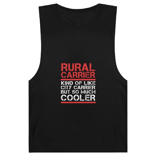 Funny Postal Worker Rural Carrier Barnard Tanks
