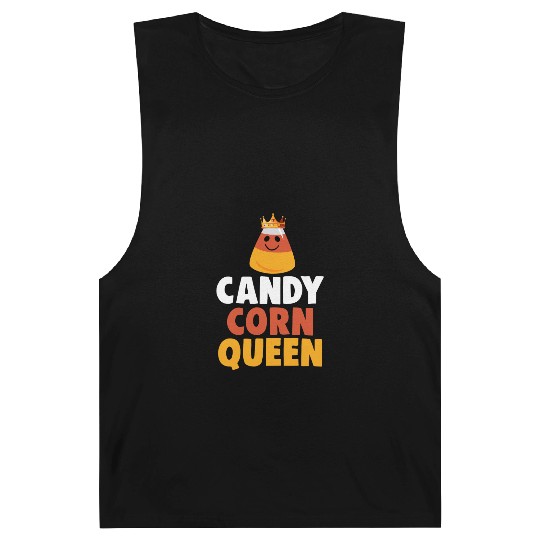Candy Corn Queen Halloween Trick Or Treat Barnard Tanks