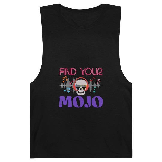 Find Your Mojo Colorful Violet Pink Retro Font Barnard Tanks