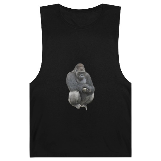 Majestic Gorilla Silhouette Design Barnard Tanks