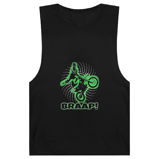 Braap Green Motocross Dirt Bike Barnard Tanks