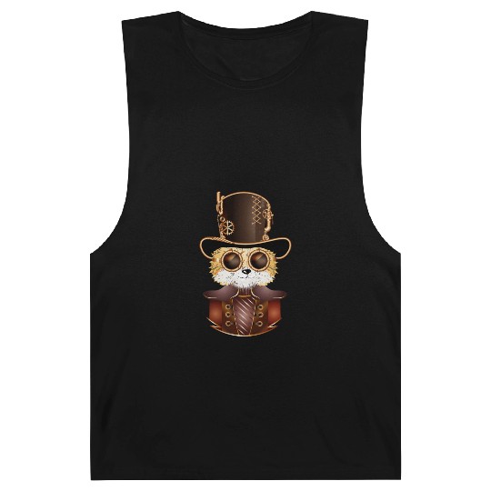 Steampunk fox with ancient cylinder hat & glasses Barnard Tanks