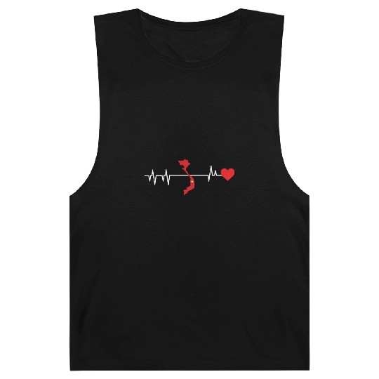 Vietnam Heartbeat Gift Barnard Tanks