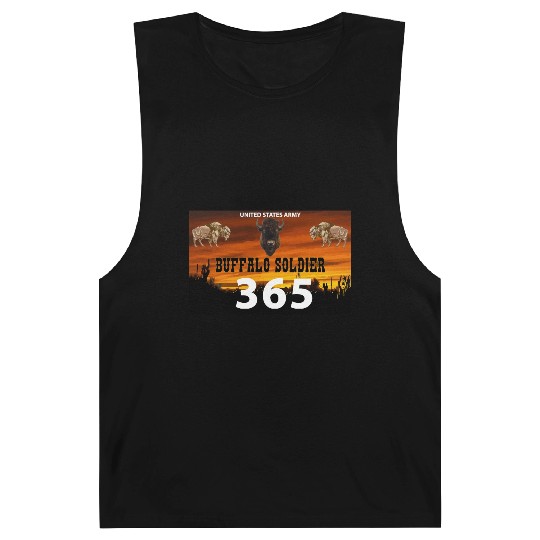 US Army Buffalo Soldier 365 w Buffalo Head Center Barnard Tanks