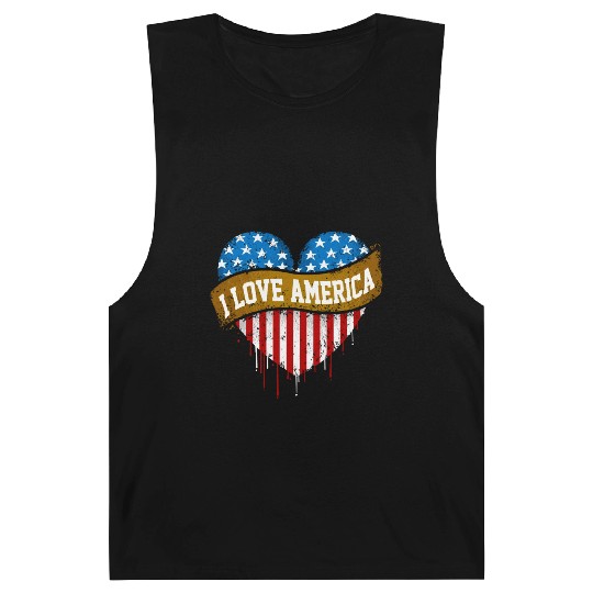 I Love America Barnard Tanks