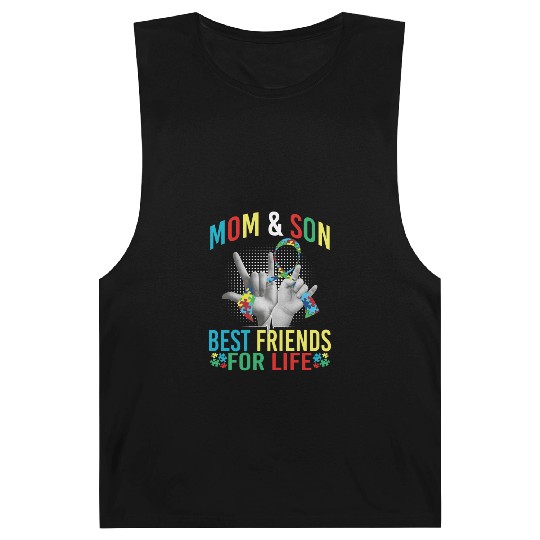 Mom And Son Best Friends For Life Autism Awareness Barnard Tanks