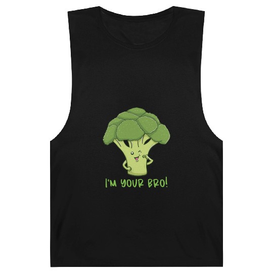 I m Your Bro for Broccoli Lover Barnard Tanks