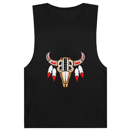 Native American Buffalo Skull for Tribal Art Lover Barnard Tanks