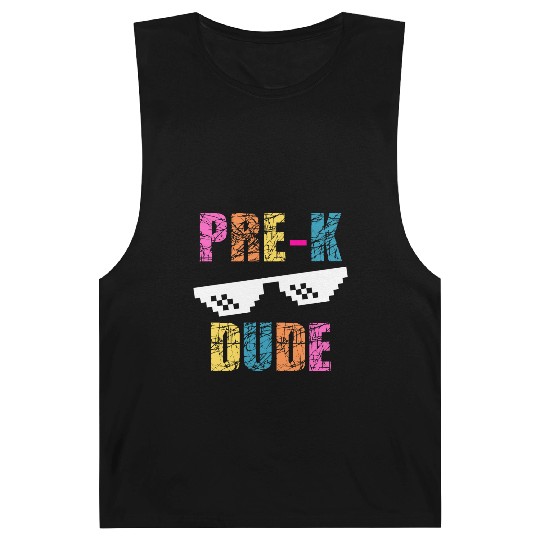 Kids Kindergarten Dude Barnard Tanks Back To School