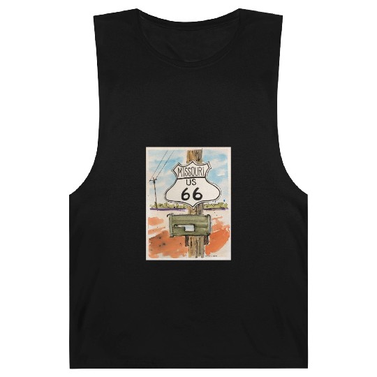 Missouri Route 66 Sign Barnard Tanks