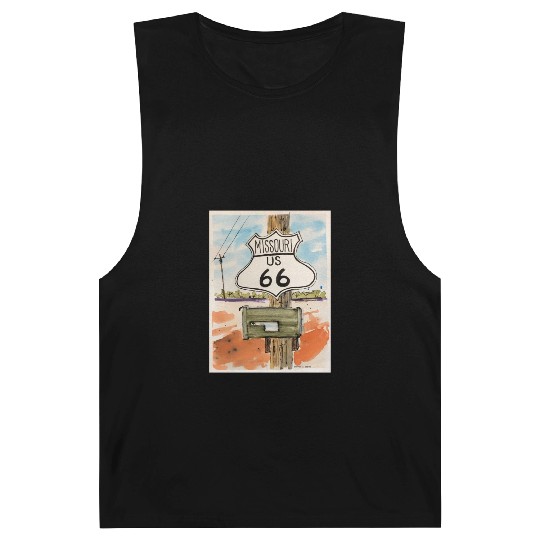 Missouri Route 66 Sign Barnard Tanks