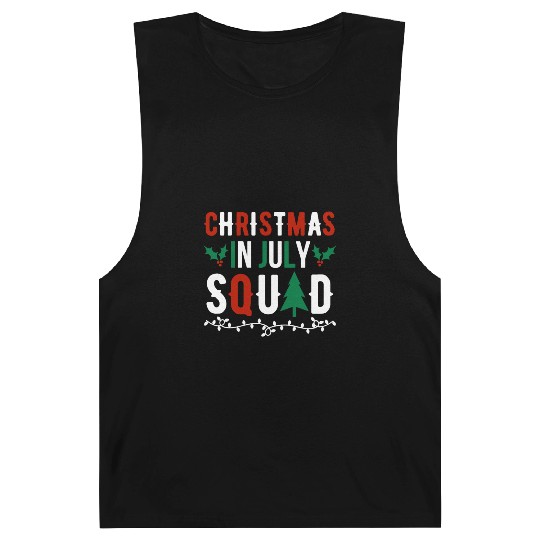 Christmas In July Squad Xmas Matching Family Barnard Tanks