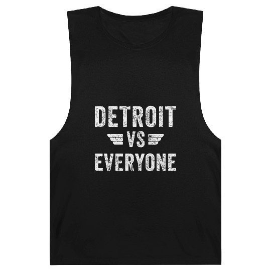 Detroit Vs Everyone Funny Michigan Barnard Tanks