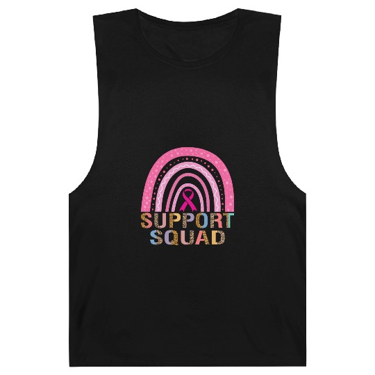Support Squad Leopard Pink Warrior Breast Cancer Barnard Tanks