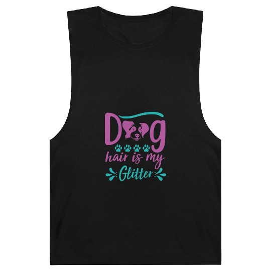 dog hair is my glitter Barnard Tanks