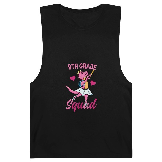 9th Grade Squad Ballet Back To School Girls Barnard Tanks