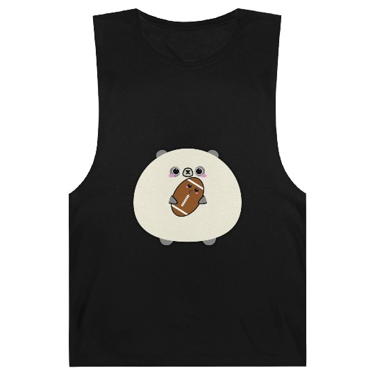 Fantasy football panda cute Barnard Tanks
