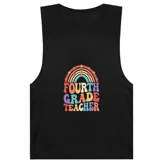 4th Grade Teacher Rainbow First Day Of School Barnard Tanks