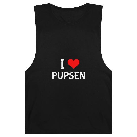 Mom Dad Baby Funny I Love Pupsen Barnard Tanks