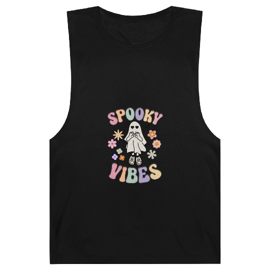 Spooky Season Retro Vintage Floral Halloween Barnard Tanks