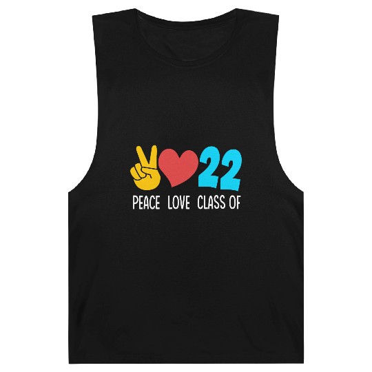 Senior High School Peace Love Class Of 2022 Barnard Tanks