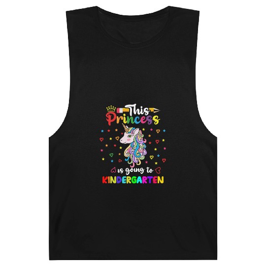 Unicorn Princess Kindergarten Barnard Tanks