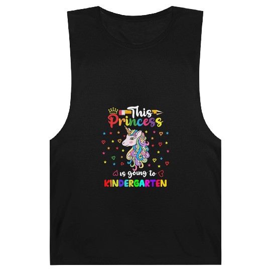 Unicorn Princess Kindergarten Barnard Tanks