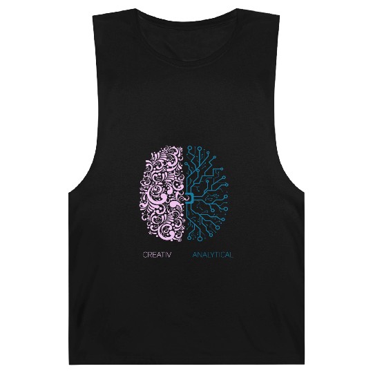 brain creativ nerd geek school genius analytic pc Barnard Tanks