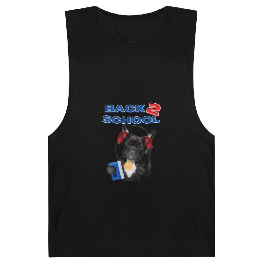 FRENCH BULLDOG BACK 2 SCHOOL aka BACK TO SCHOOL Barnard Tanks