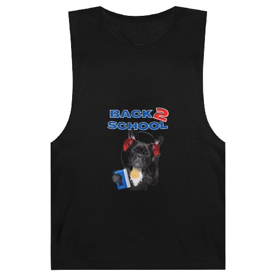 FRENCH BULLDOG BACK 2 SCHOOL aka BACK TO SCHOOL Barnard Tanks