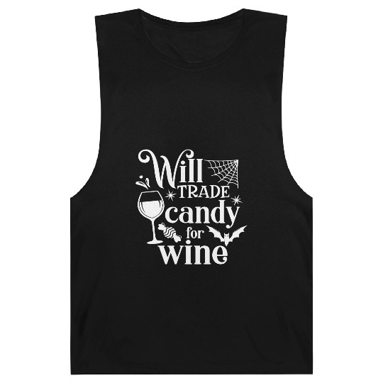 Funny candy security lazy halloween costume Barnard Tanks
