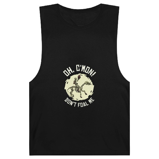 Halloween Cowboy Skeleton Foal Horse Riding Barnard Tanks