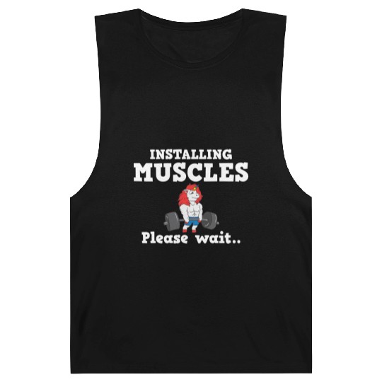 Unicorn Muscle Workout Fitness Training Sport Gym Barnard Tanks