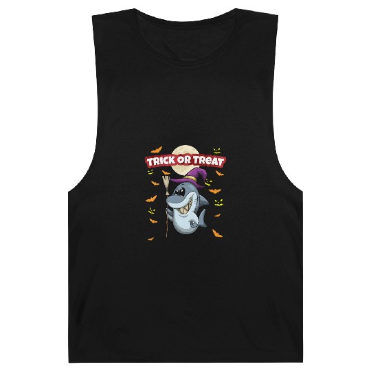 Trick Or Treat Scary Creepy Halloween Monster Barnard Tanks