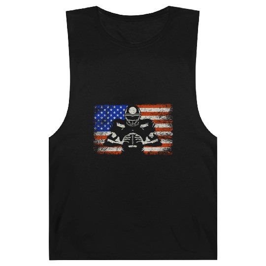 US Football Player Coach American Football Barnard Tanks