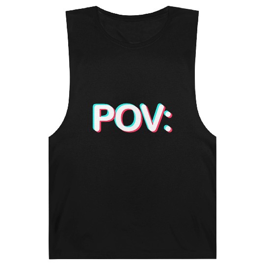 POV: You wear TikTok Meme Prints Barnard Tanks