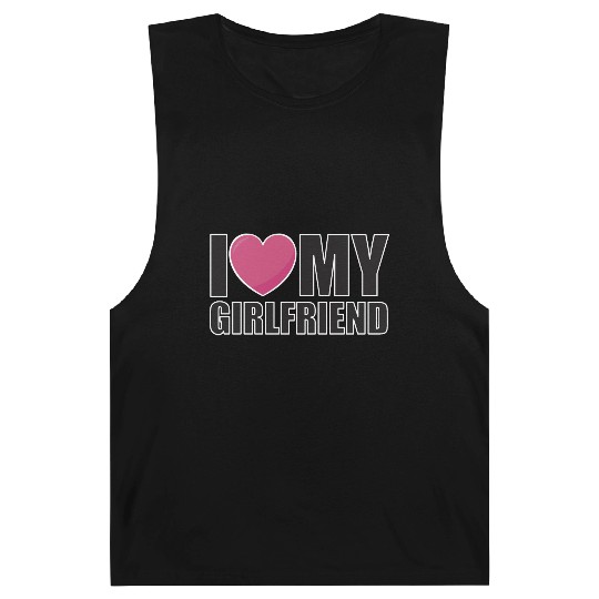 I LOVE MY GIRLFRIEND relationship Valentine's Day Barnard Tanks