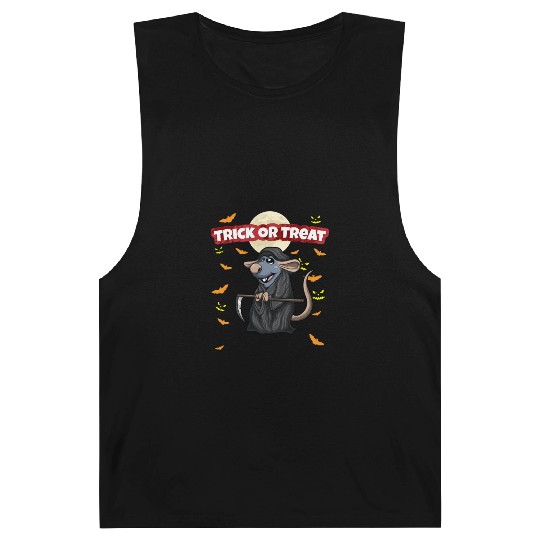 Trick Or Treat Scary Creepy Halloween Monster Barnard Tanks