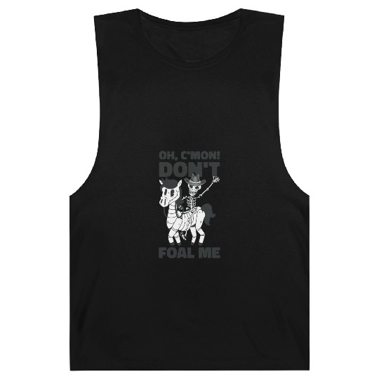 Halloween Cowboy Skeleton Foal Horse Riding Barnard Tanks