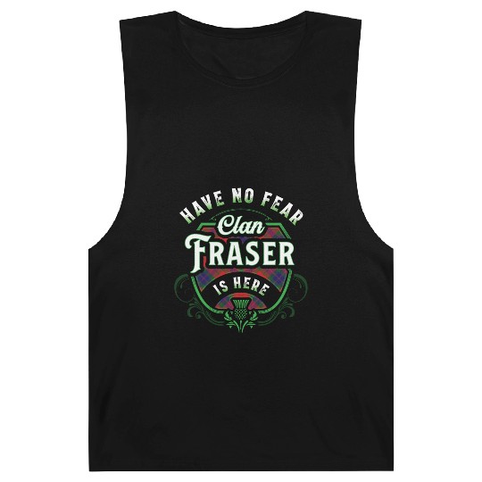 Funny Scottish Clan Fraser Tartan Have No Fear Barnard Tanks