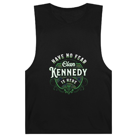 Funny Scottish Clan Kennedy Tartan Have No Fear Barnard Tanks